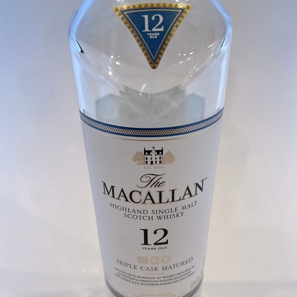 Macallan 12 Highland Single Malt Scotch Whisky Triple Cask Matured Empty Bottle - Picture 3 of 7